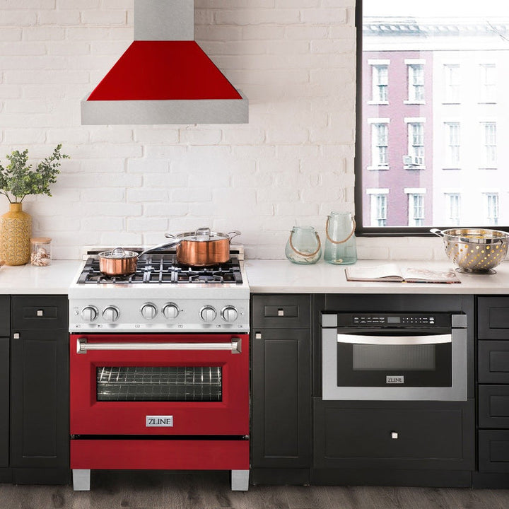 ZLINE 30" 2 Piece Autograph Edition Stainless Steel Range &amp; Range Hood
