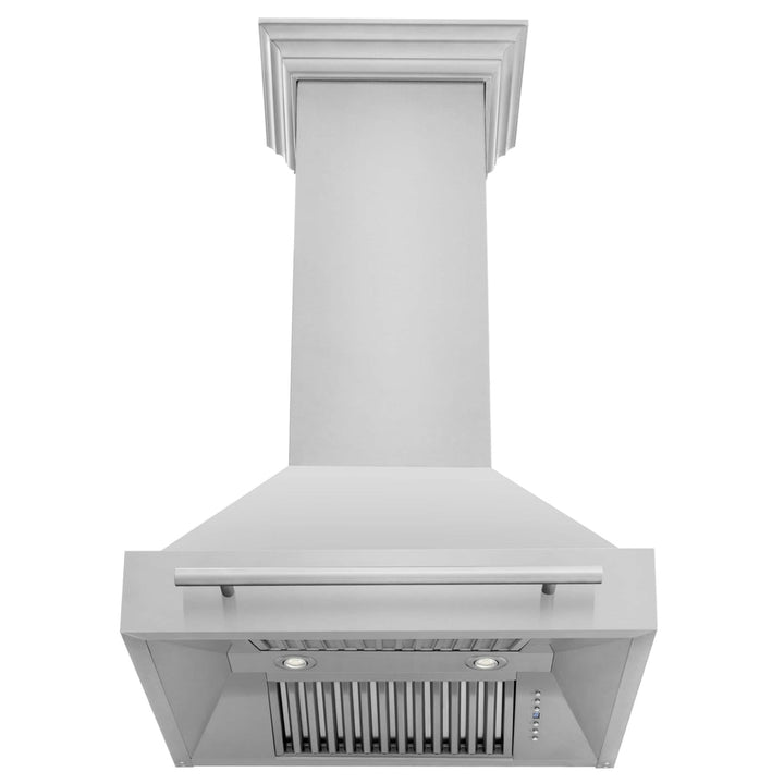 ZLINE 30" Wall Mount Range Hood in Stainless Steel with Stainless Steel Handle