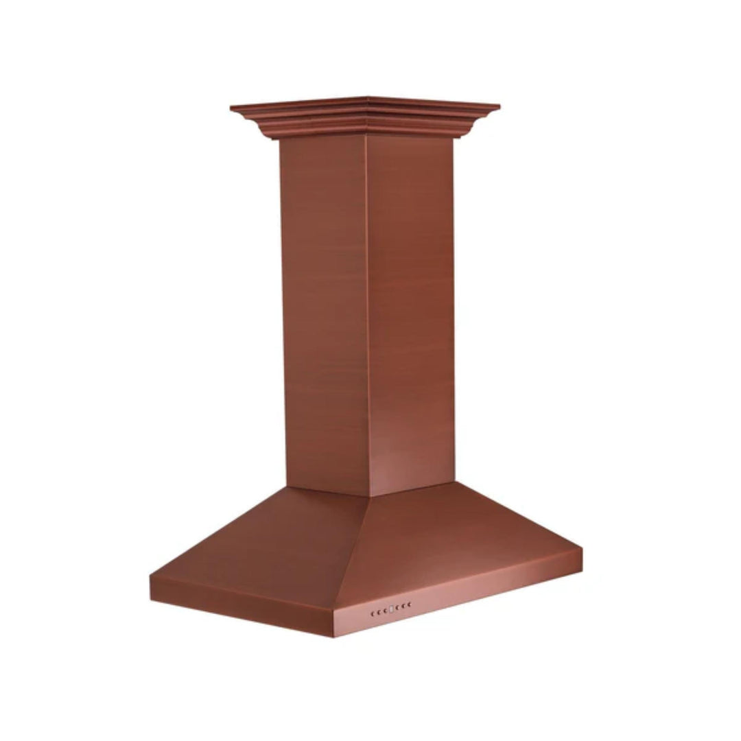 ZLINE 36" Designer Series Hand-Hammered Copper Island Mount Range Hood.