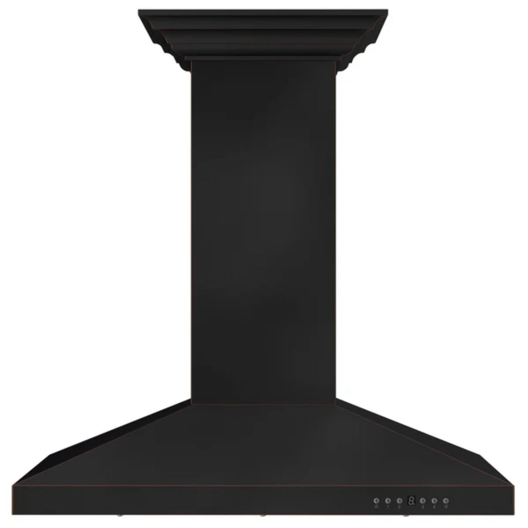 ZLINE 36" Designer Oil-Rubbed Bronze Island Mount Range Hood.