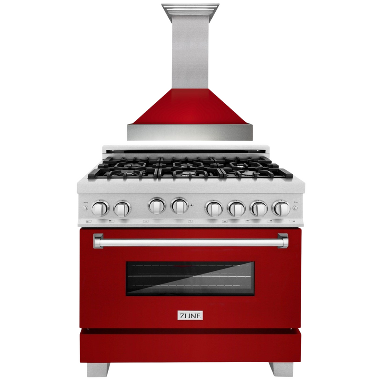 ZLINE 30" 2 Piece Autograph Edition Black Dual Fuel Range &amp; Range Hood