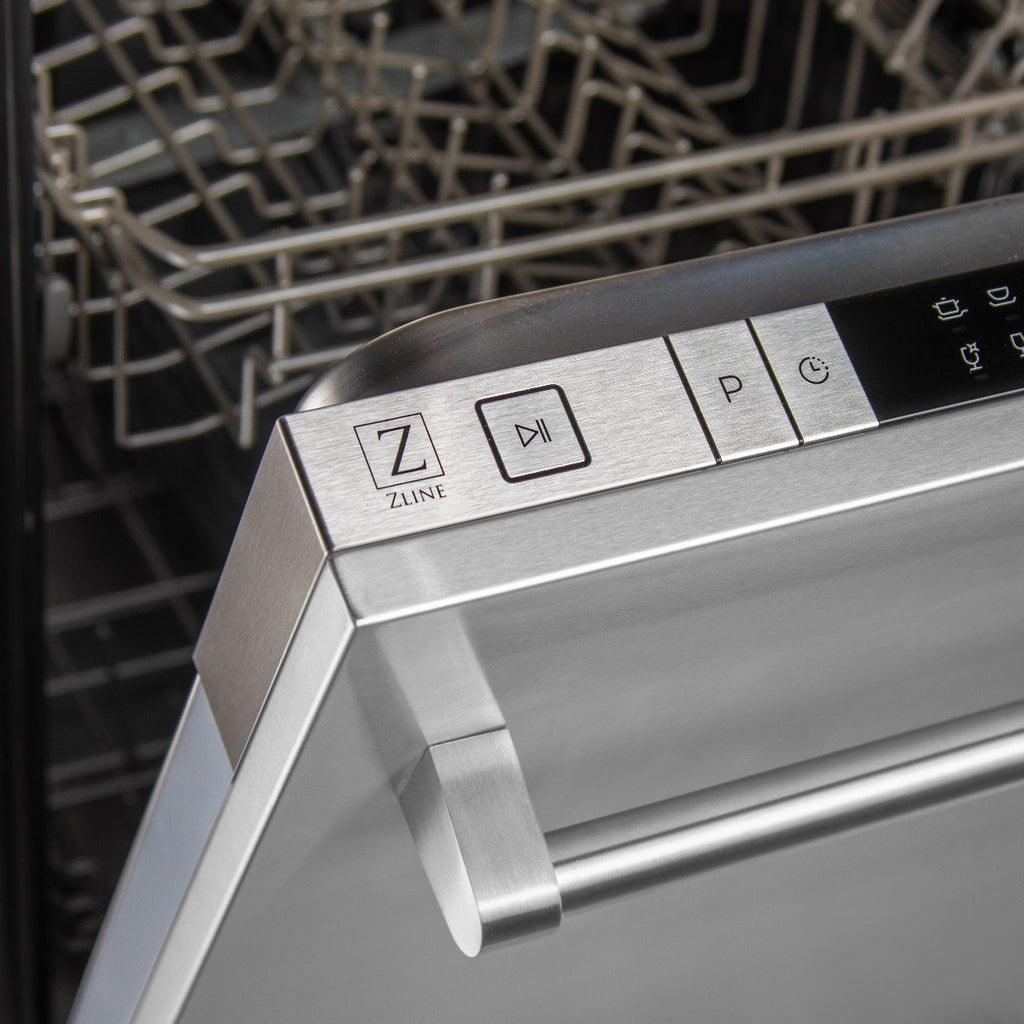 ZLINE 30" 4 Piece Stainless Range, Range Hood, Dishwasher &amp; Microwave