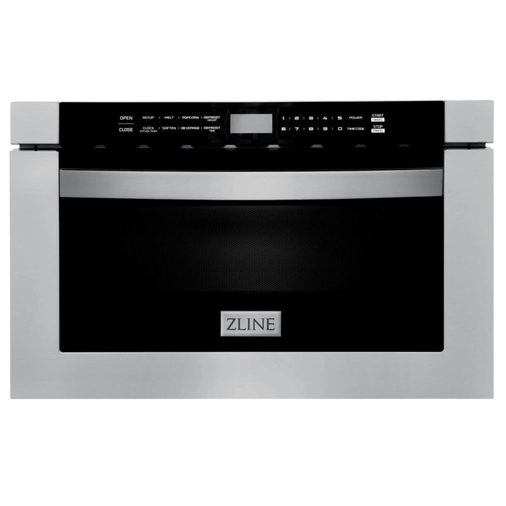 ZLINE 36" 4 Piece Stainless Range, Range Hood, Dishwasher &amp; Microwave