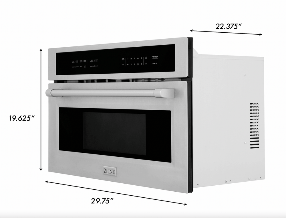 ZLINE 30” 3 Piece Stainless Fuel Range w/ Range Hood & Dishwasher