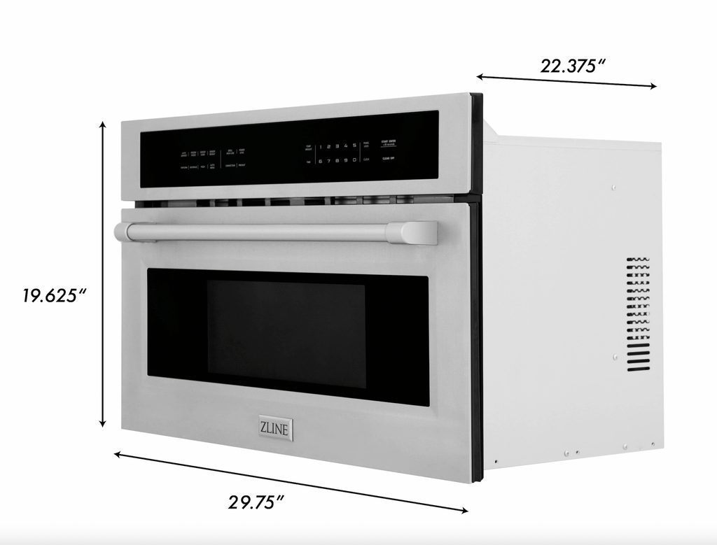 ZLINE 30” 3 Piece Stainless Fuel Range w/ Range Hood &amp; Dishwasher