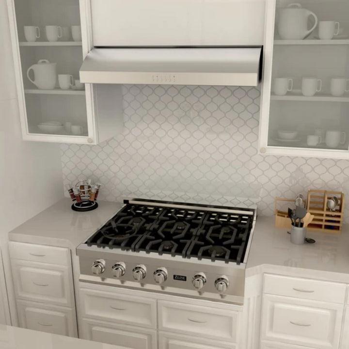 ZLINE 30" 600 CFM Ducted Under Cabinet Range Hood in Brushed Stainless Steel