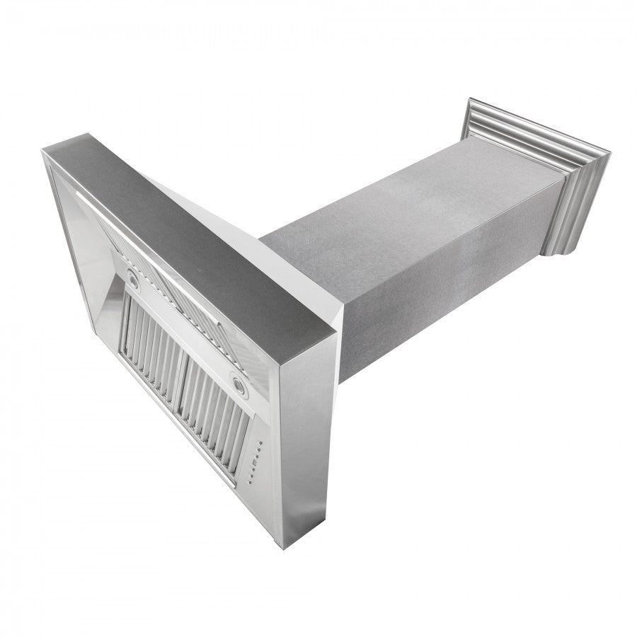 Snow Finish Range Hood with White Matte Shell (8654WM-36)  36"