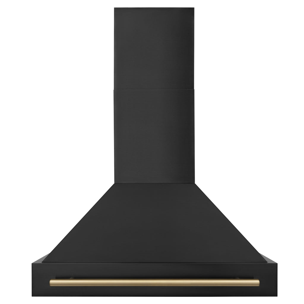 ZLINE 36" 2 Piece Autograph Edition Black Dual Fuel Range &amp; Range Hood