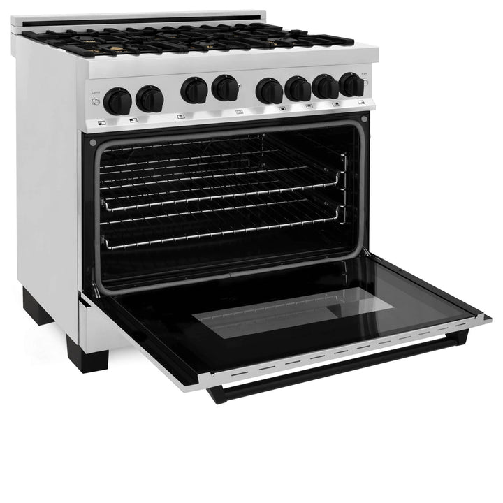 ZLINE 36" 2 Piece Autograph Edition Stainless Steel Range &amp; Range Hood