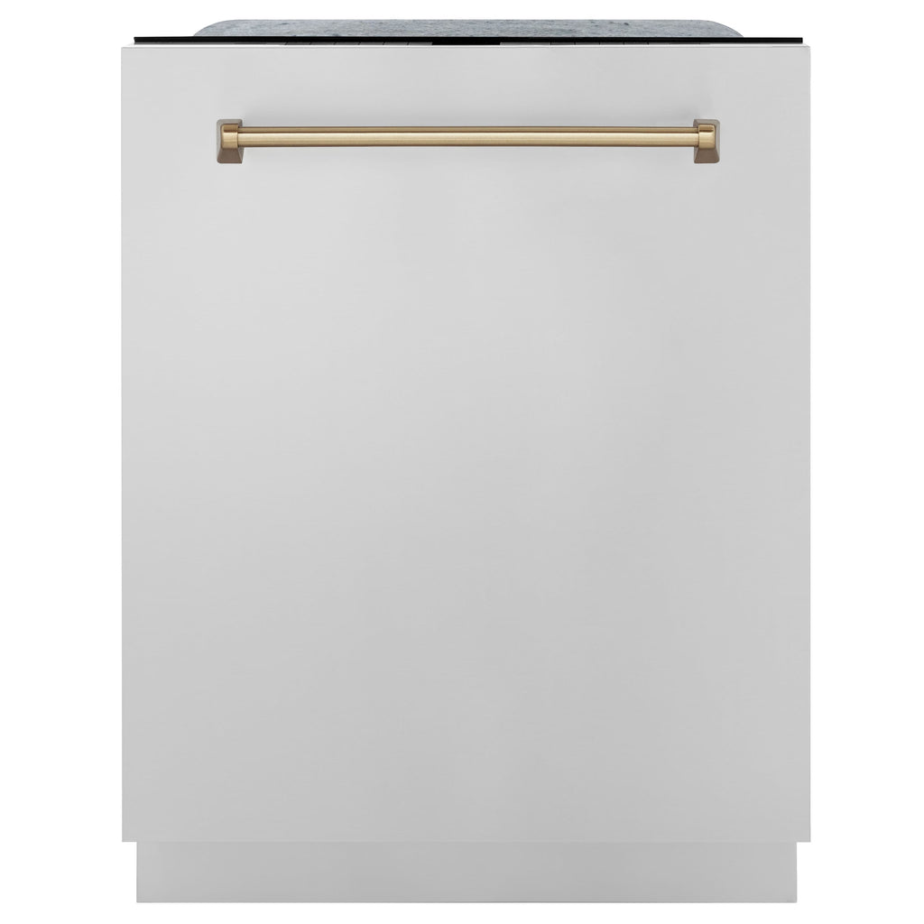 ZLINE 36" 3 Piece Stainless Fuel Range w/ Range Hood &amp; Dishwasher