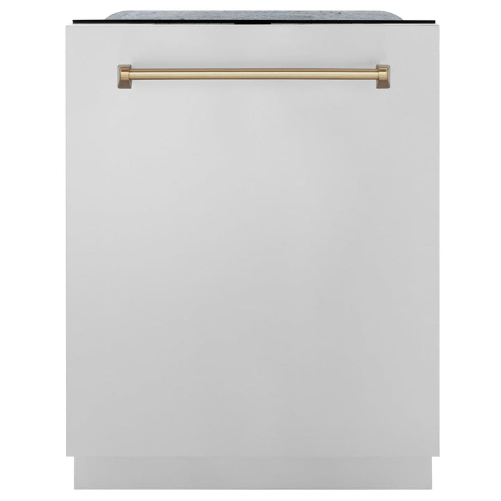 ZLINE 36" 3 Piece Stainless Fuel Range w/ Range Hood &amp; Dishwasher