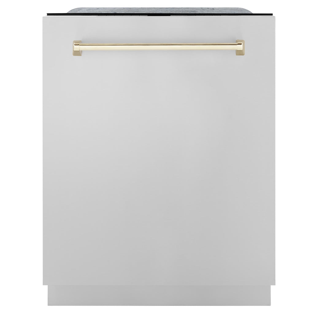ZLINE 36" 3 Piece Stainless Fuel Range w/ Range Hood &amp; Dishwasher