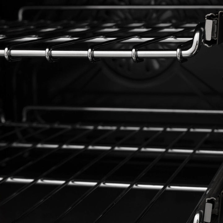 ZLINE 30" 3 Piece Black Stainless Fuel Range w/ Range Hood &amp; Dishwasher