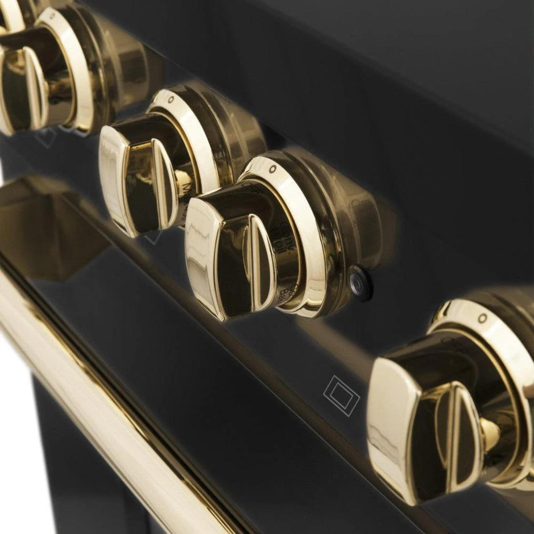 ZLINE Autograph Edition Legacy Dual Fuel Ranges with Brass Burners &amp; Gold Accents - 30", 36", &amp; 48"