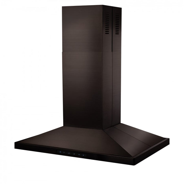 ZLINE 42 in. 400 CFM Island Range Hood Black Stainless Steel, BSGL2iN-42