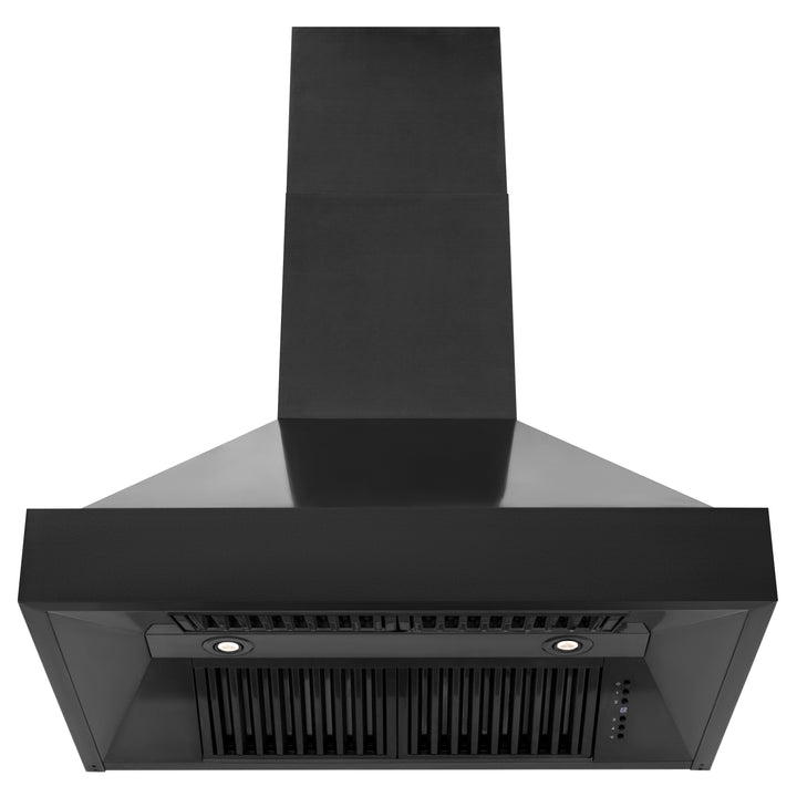 ZLINE 24” Convertible Vent Wall Mount Range Hood Black Stainless Steel