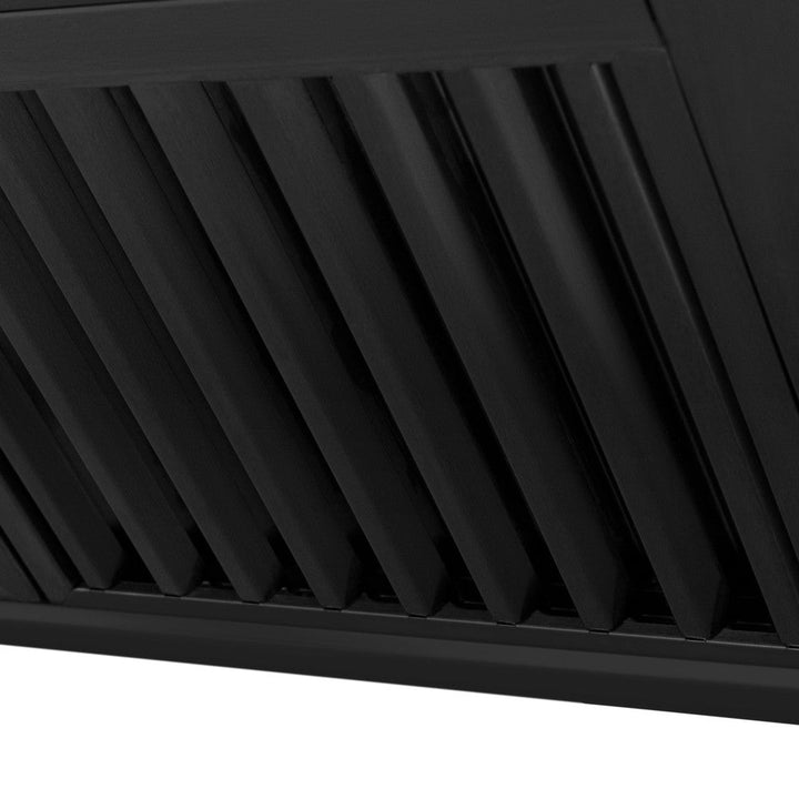 ZLINE Autograph Edition 48 in. Kitchen Package with Black Stainless Steel Dual Fuel Range and Range Hood with Champagne Bronze Accents (2AKP-RABRH48-CB)