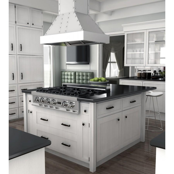 ZLINE 36” Designer Series Island in Stainless Steel W/ Snow- Finished