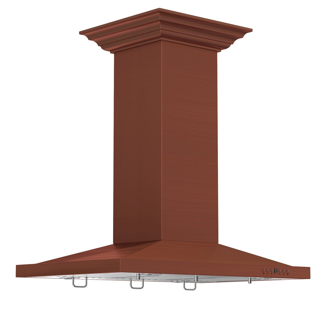 ZLINE 30” Designer Series Copper Island Mount Range Hood  Copper Finish