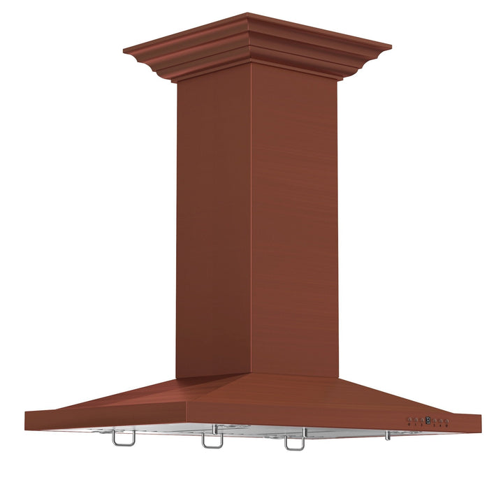 ZLINE 30” Designer Series Copper Island Mount Range Hood  Copper Finish
