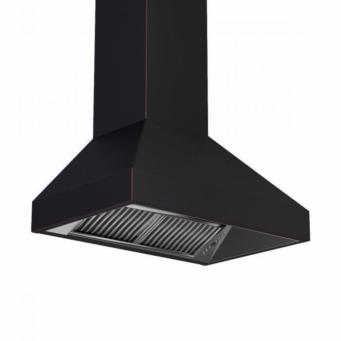 ZLINE 36 in. Oil-Rubbed Bronze Wall Range Hood 8667B-36, 24 in. depth