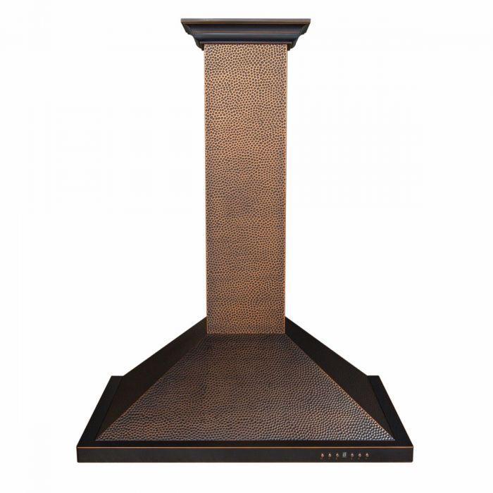 ZLINE 30 in. Hand-Hammered Copper Finish Wall Range Hood, 8KBH-30