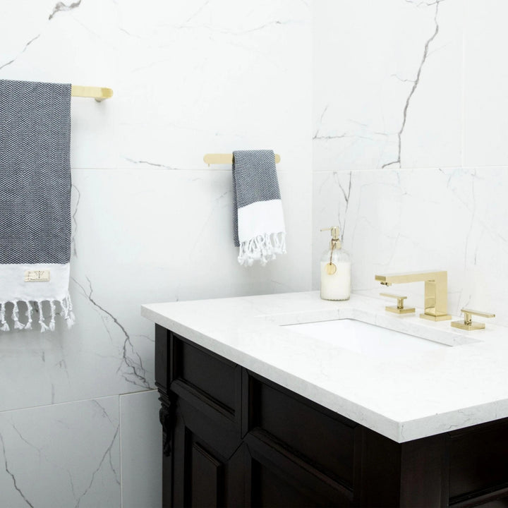 ZLINE CBY-TRD 18 Inch Crystal Bay Towel Rail Polished Gold