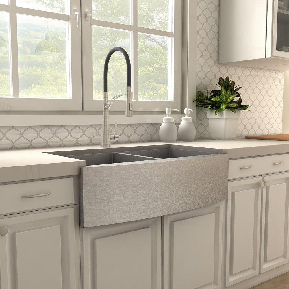 ZLINE Da Vinci Pull Down Single Handle Kitchen Faucet in Brushed Nickel (DAV-KF-BN)
