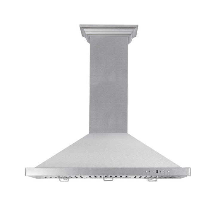 ZLINE Kitchen Package with 36 in. Satin Stainless Steel Rangetop and Convertible Range Hood (2KP-RTSRH36)