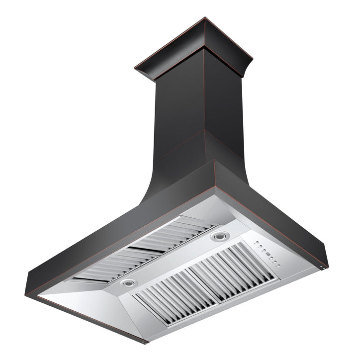Designer Series Oil-Rubbed Bronze Wall Range Hood (8632B-48)  ZLINE 48"