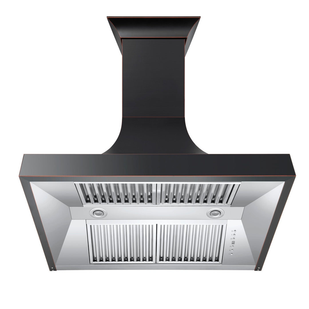 Designer Series Oil-Rubbed Bronze Wall Range Hood (8632B-48)  ZLINE 48"