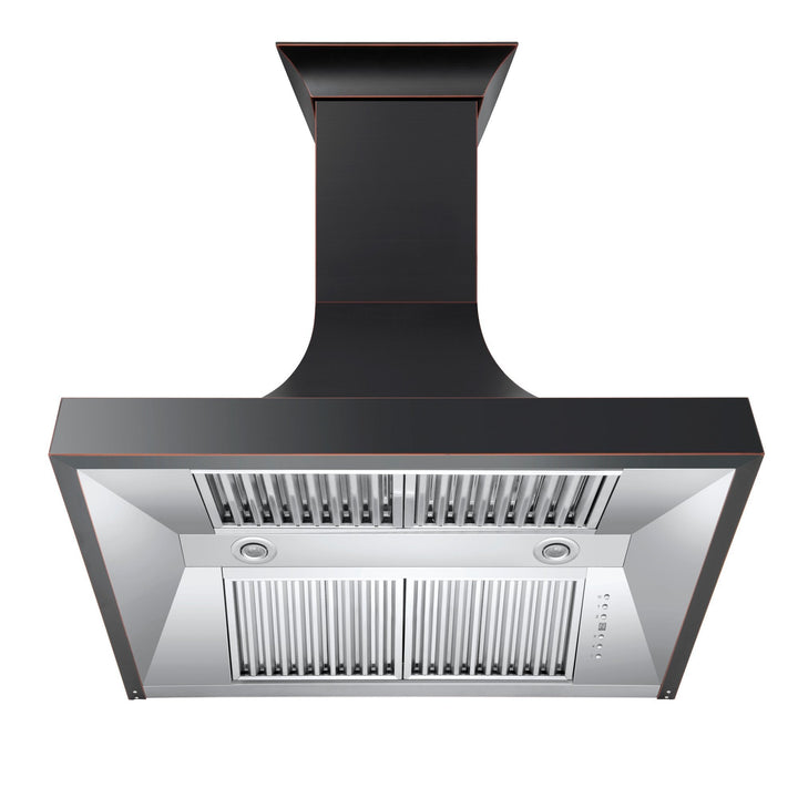 Designer Series Oil-Rubbed Bronze Wall Range Hood (8632B-48)  ZLINE 48"