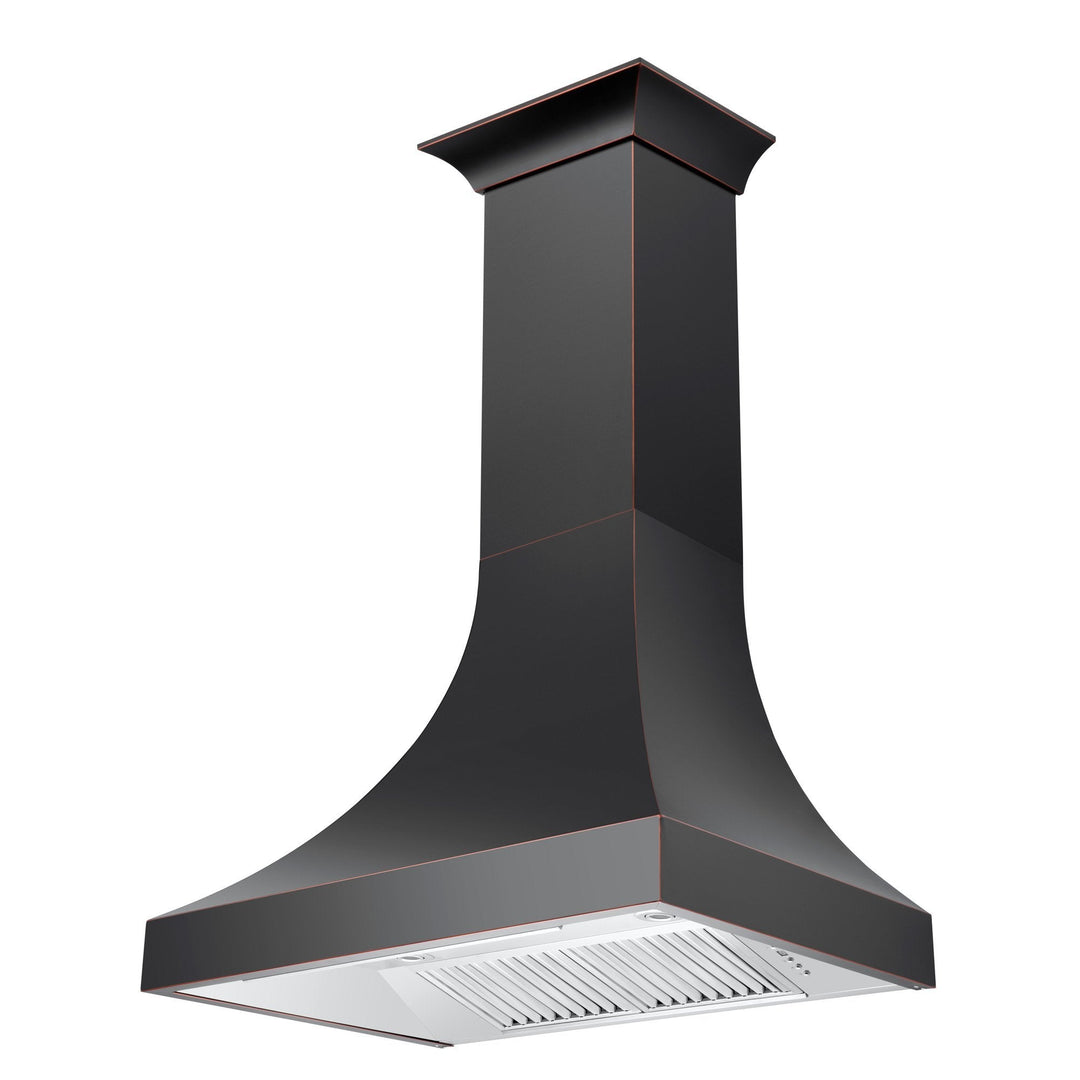 Designer Series Oil-Rubbed Bronze Wall Range Hood (8632B-48)  ZLINE 48"