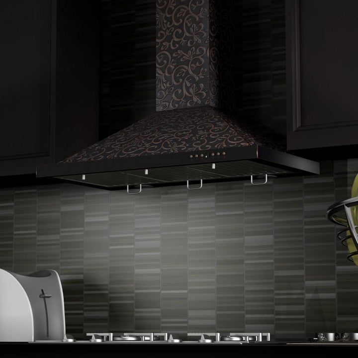 ZLINE 30” Designer Series Wall Mount Range Hood 7-Layer Copper Finish