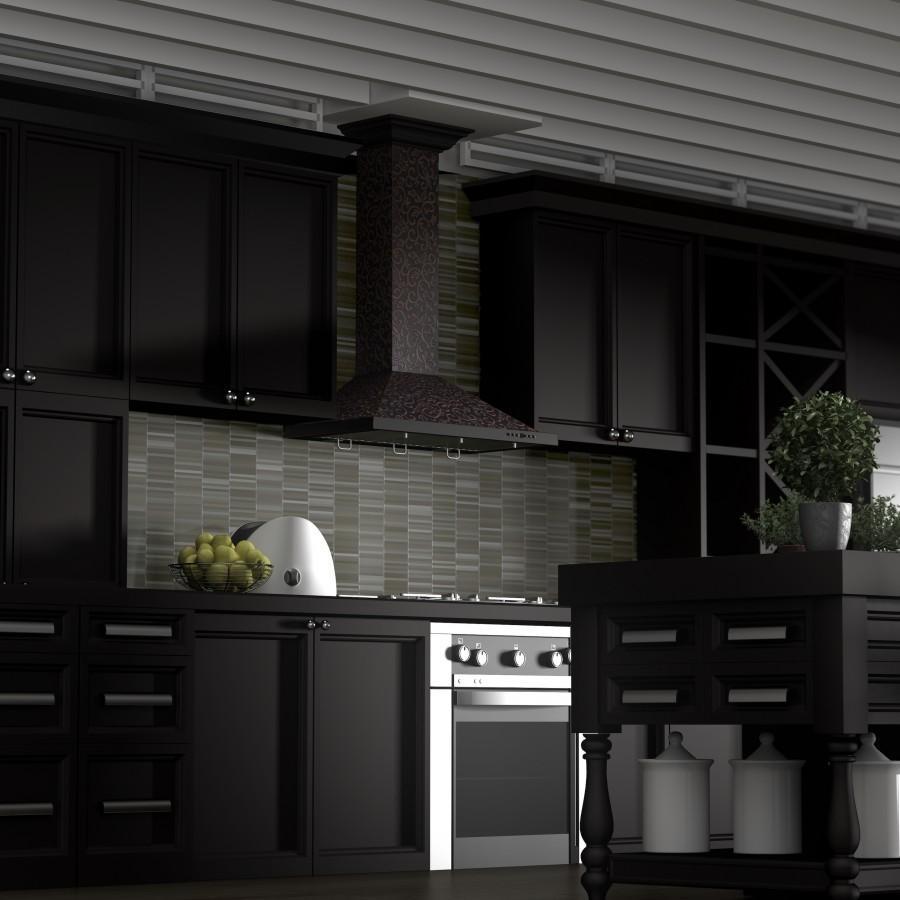 ZLINE 30” Designer Series Wall Mount Range Hood 7-Layer Copper Finish