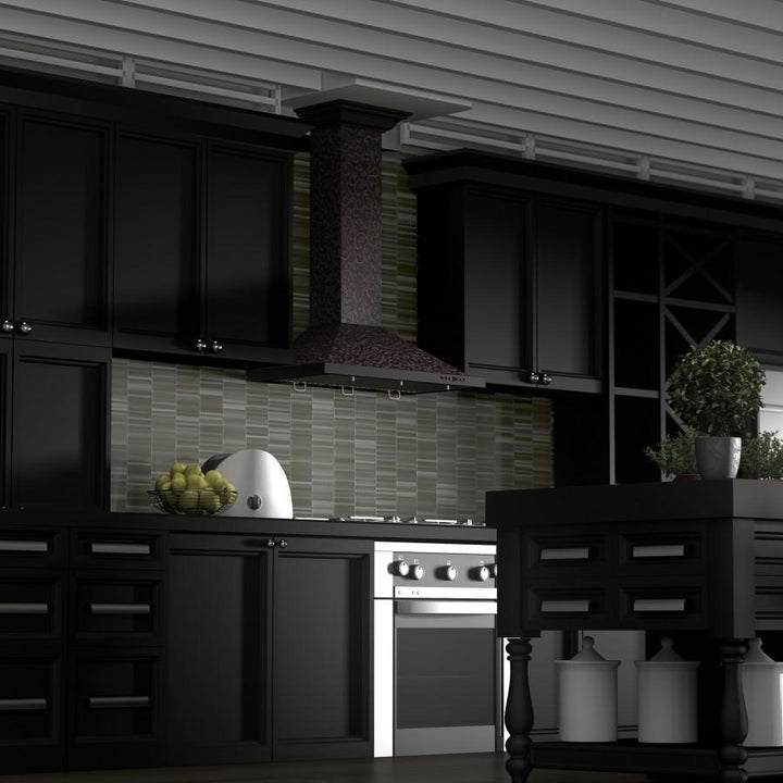 ZLINE 30” Designer Series Wall Mount Range Hood 7-Layer Copper Finish