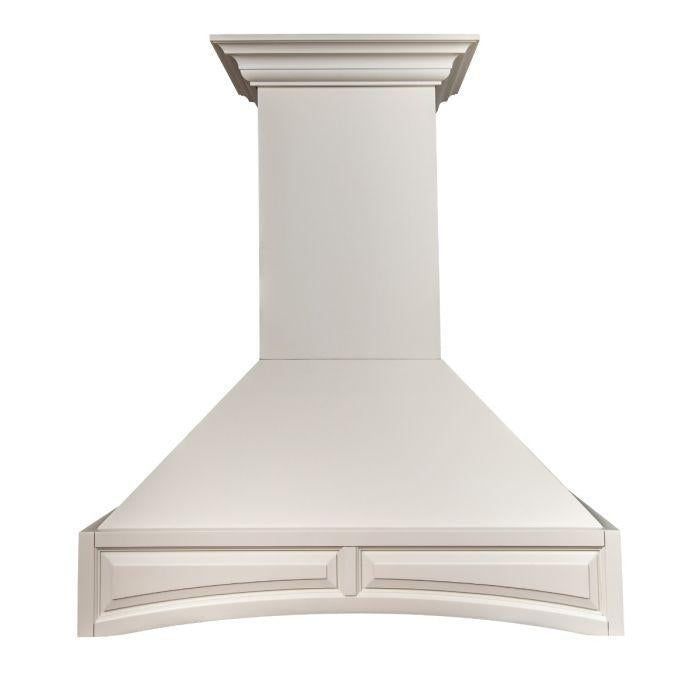 ZLINE 36 in. Designer Wooden Wall Mount Range Hood in Cottage White, 321TT-36