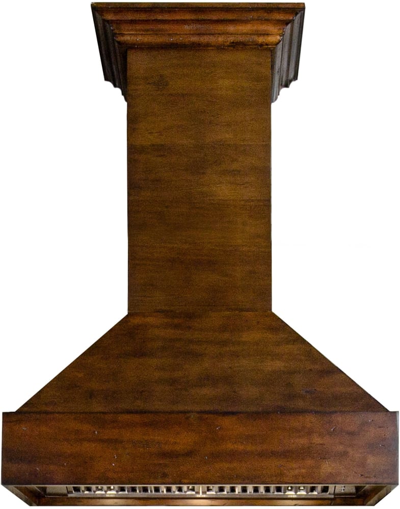 ZLINE 30" Wooden Wall Mount Range Hood with 4-Speed 1200 CFM Remote Motor