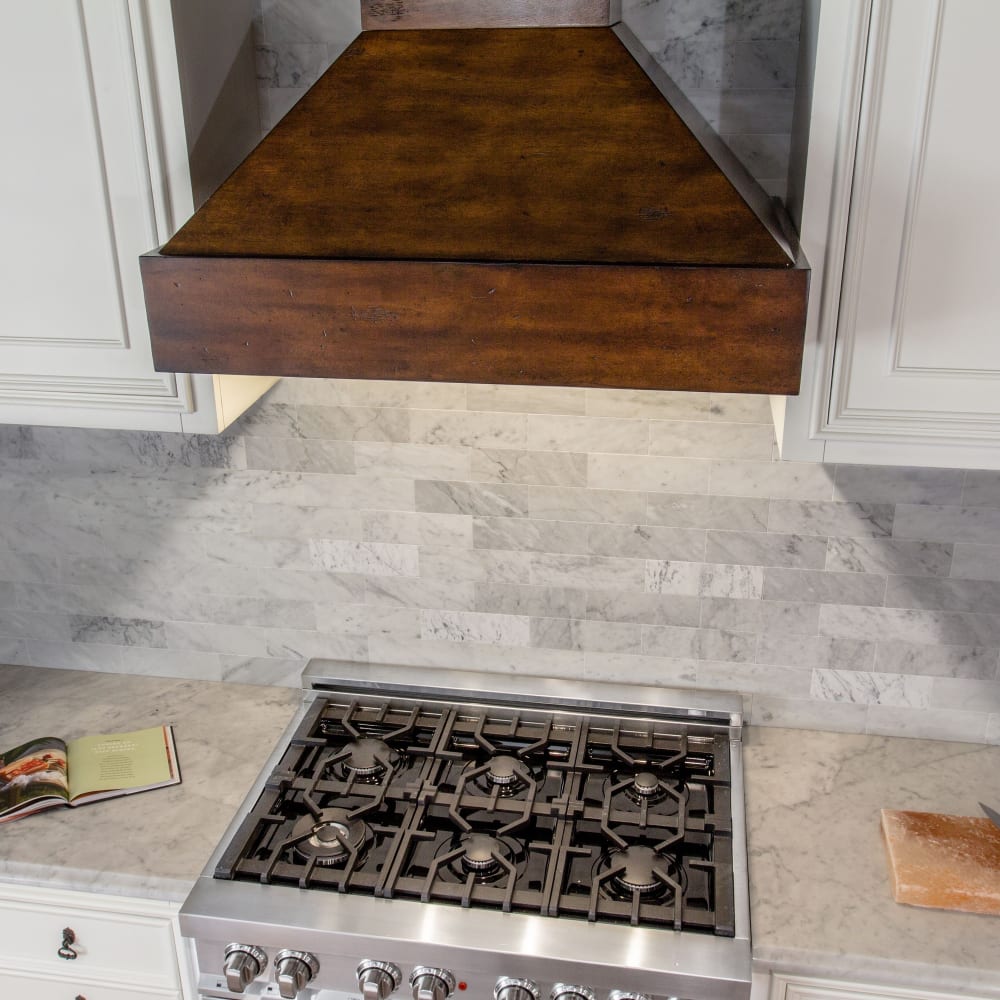 ZLINE 30" Wooden Wall Mount Range Hood with 4-Speed 1200 CFM Remote Motor