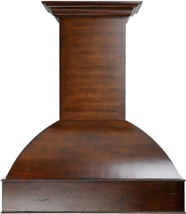 ZLINE 30" Wooden Wall Mount Range Hood W/Remote 4-Speed Motor in Walnut &amp; Hamilton