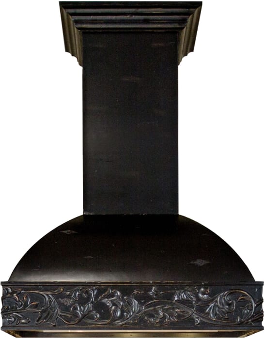 ZLINE 30" Wooden Wall Mount Range Hood with Remote 4-Speed Motor in Antigua-Toned