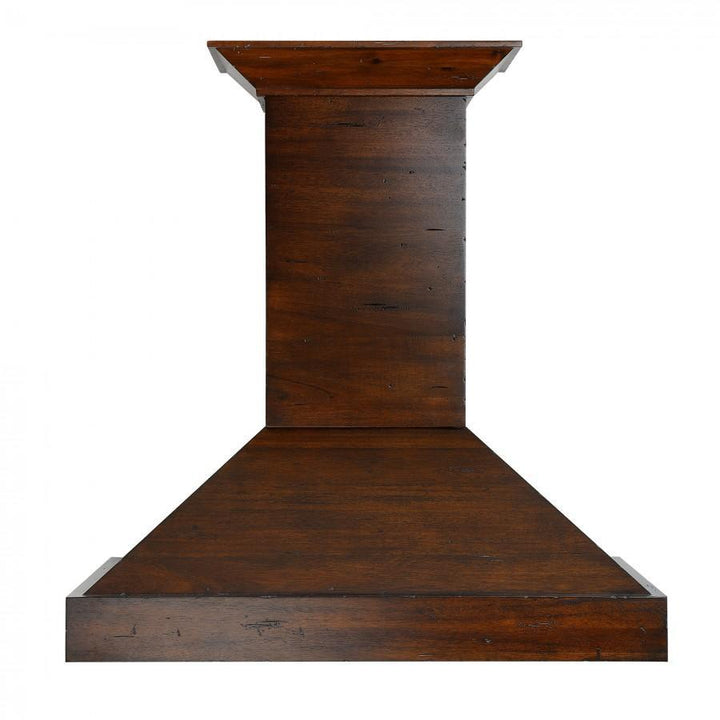 ZLINE 36 in. Designer Wooden Wall Mount Range Hood in Walnut, KBRR-36