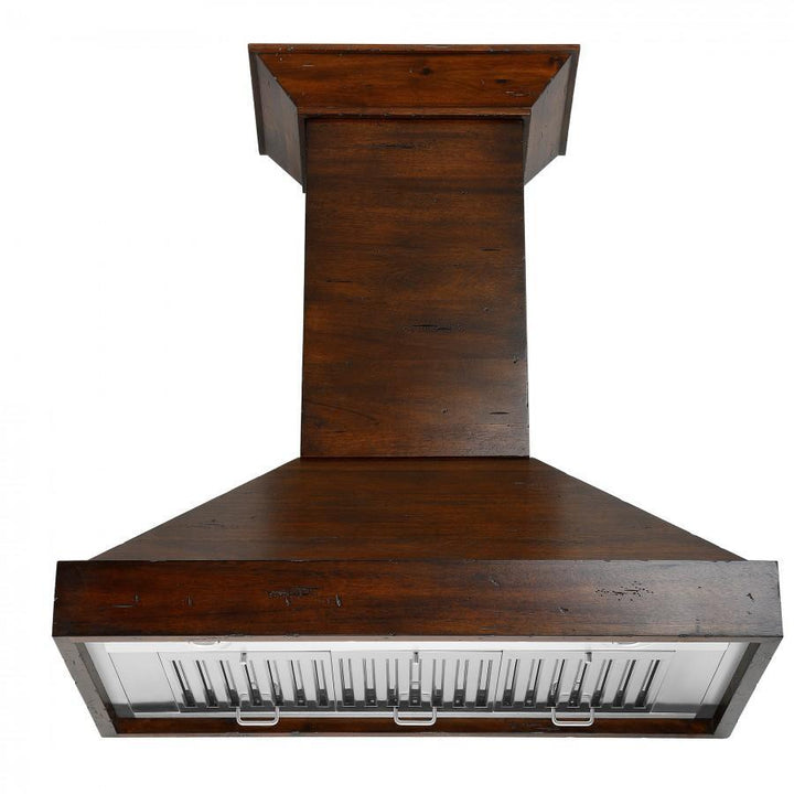 ZLINE 30 in. Designer Wooden Wall Mount Range Hood in Walnut, KBRR-30