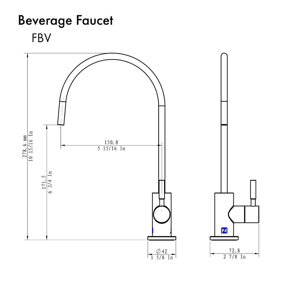 ZLINE Autograph Drink Faucet in Champagne Bronze, FBV-CB