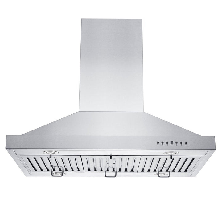 48 in. Ducted Island Mount Range Hood with Single Remote Blower in Stainless Steel (GL2i-RS-48-400)