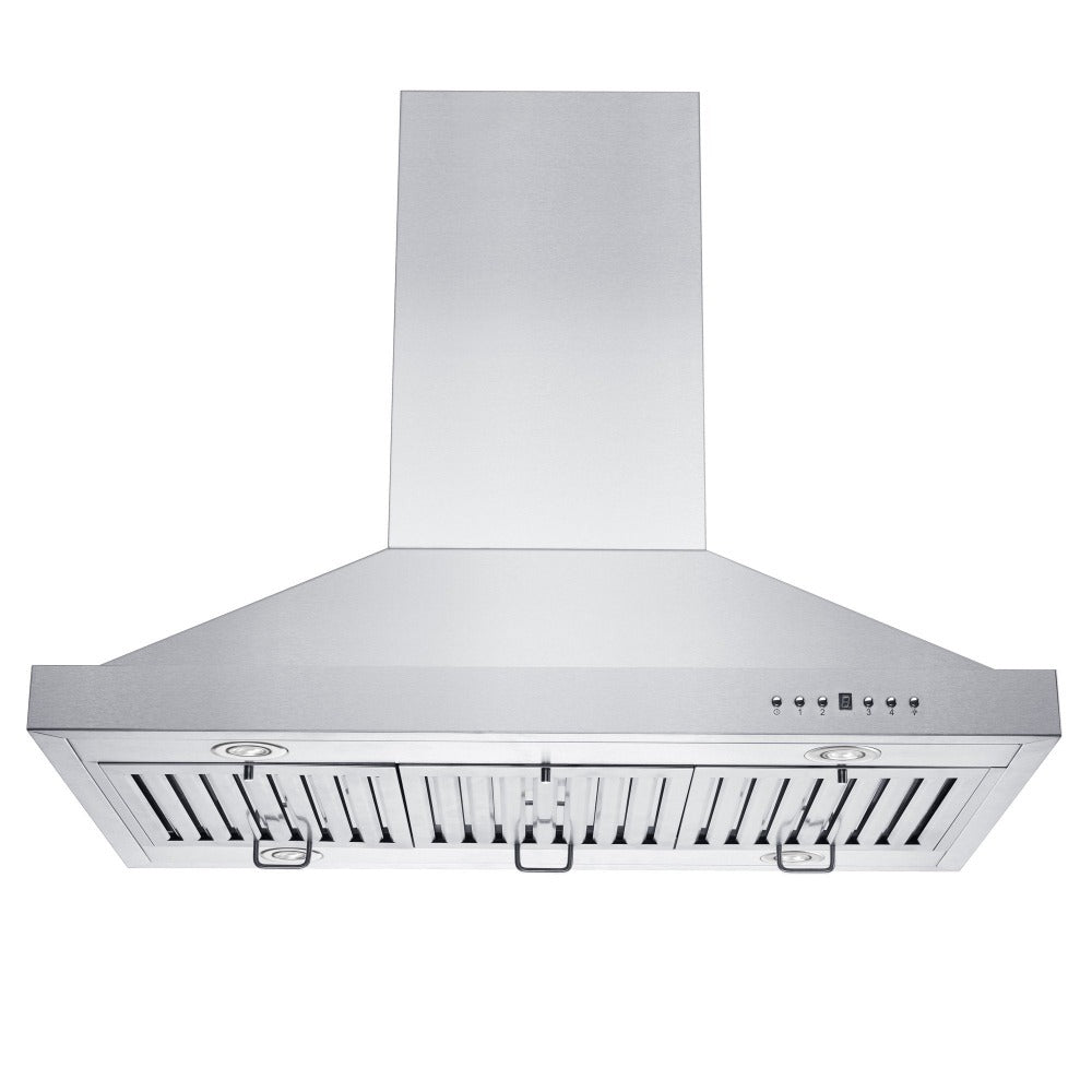 30 in. Ducted Island Mount Range Hood with Single Remote Blower in Stainless Steel (GL2i-RS-30-400)