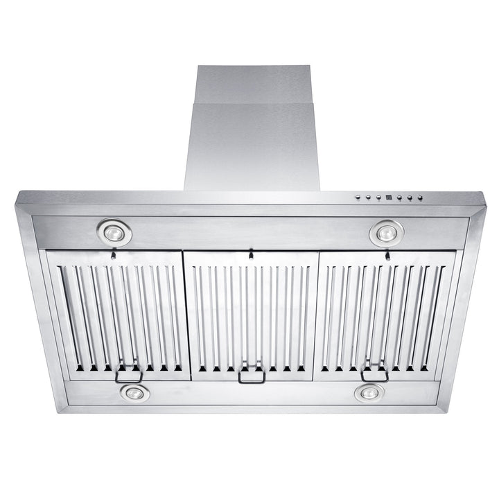 30 in. Ducted Island Mount Range Hood with Dual Remote Blower in Stainless Steel (GL2i-RD-30)