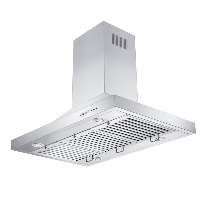 30 in. Ducted Island Mount Range Hood with Dual Remote Blower in Stainless Steel (GL2i-RD-30)