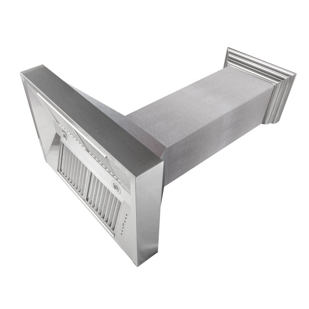 ZLINE 36 in. Kitchen Package with Satin Stainless Dual Fuel Range, Ducted Vent Range Hood and Dishwasher (3KP-RASRH36-DW)