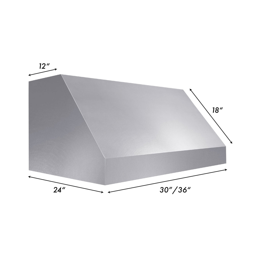 ZLINE 36” DuraSnow® Stainless Steel Under Cabinet Range Hood